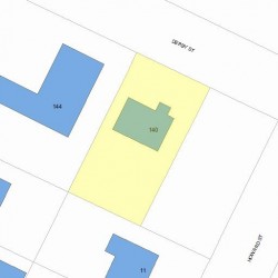 140 Derby St, Newton, MA 02465 plot plan