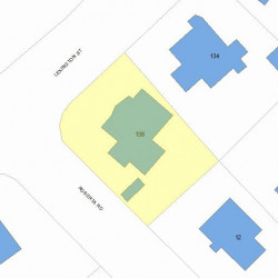 138 Lexington St, Newton, MA 02466 plot plan