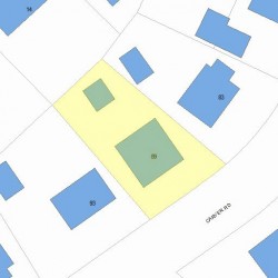 89 Carver Rd, Newton, MA 02461 plot plan