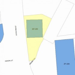 287 Auburn St, Newton, MA 02466 plot plan