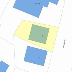 7 Williams St, Newton, MA 02464 plot plan