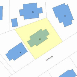 24 Chapin Rd, Newton, MA 02459 plot plan