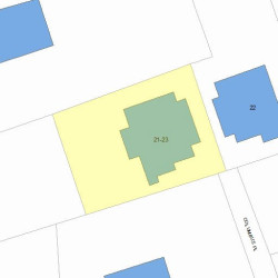 23 Columbus Pl, Newton, MA 02465 plot plan