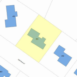 808 Dedham St, Newton, MA 02459 plot plan