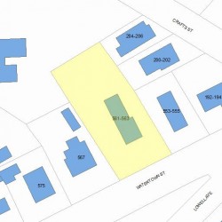 563 Watertown St, Newton, MA 02460 plot plan