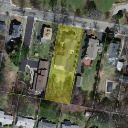 73 Cornell St, Newton, MA 02462 aerial view