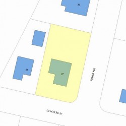 27 Duncklee St, Newton, MA 02461 plot plan