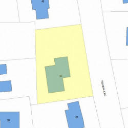 53 Verndale Rd, Newton, MA 02461 plot plan