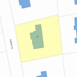 34 Somerset Rd, Newton, MA 02465 plot plan