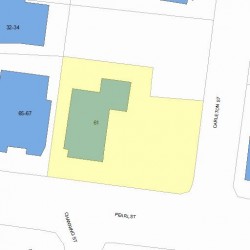 61 Pearl St, Newton, MA 02458 plot plan