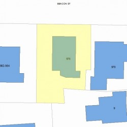 976 Beacon St, Newton, MA 02459 plot plan