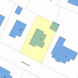 25 Berwick Rd, Newton, MA 02459 plot plan