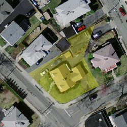 40 Adams St, Newton, MA 02460 aerial view