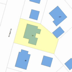 54 Wyoming Rd, Newton, MA 02460 plot plan