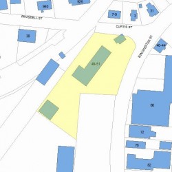 51 Winchester St, Newton, MA 02461 plot plan