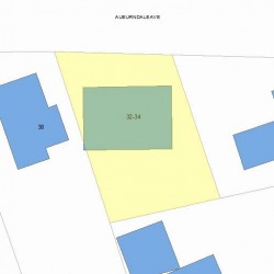 34 Auburndale Ave, Newton, MA 02465 plot plan