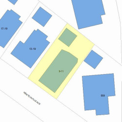 11 Newtonville Ave, Newton, MA 02458 plot plan