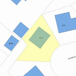 15 Glazer Rd, Newton, MA 02459 plot plan