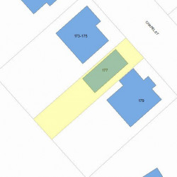 177 Chapel St, Newton, MA 02458 plot plan