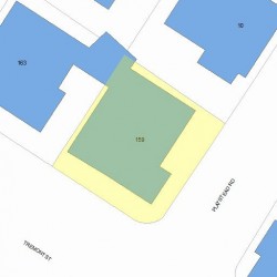159 Tremont St, Newton, MA 02458 plot plan