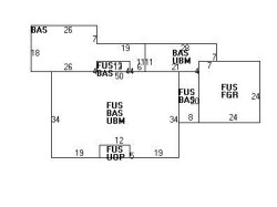 41 Exeter St, Newton, MA 02465 floor plan