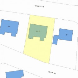 11 Turner Ter, Newton, MA 02460 plot plan