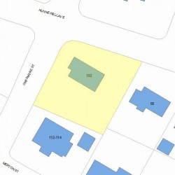102 Grasmere St, Newton, MA 02458 plot plan