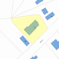 135 Pine St, Newton, MA 02466 plot plan