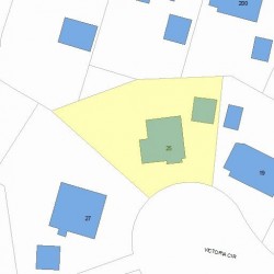 25 Victoria Cir, Newton, MA 02459 plot plan
