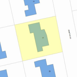 17 Hemlock Rd, Newton, MA 02464 plot plan