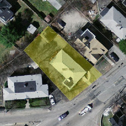 1667 Centre St, Newton, MA 02461 aerial view