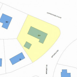 894 Commonwealth Ave, Newton, MA 02459 plot plan