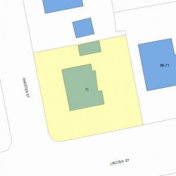 75 Lincoln St, Newton, MA 02461 plot plan