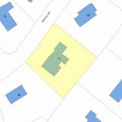 74 Rachel Rd, Newton, MA 02459 plot plan