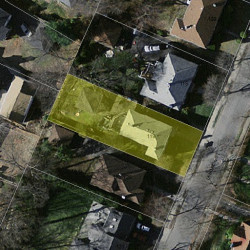 119 Langdon St, Newton, MA 02458 aerial view