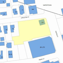 259 Centre St, Newton, MA 02458 plot plan