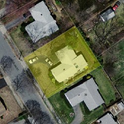 47 Mosman St, Newton, MA 02465 aerial view