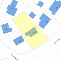 151 Commonwealth Ave, Newton, MA 02459 plot plan