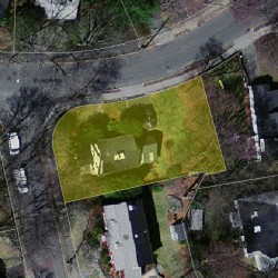 45 Elinor Rd, Newton, MA 02461 aerial view