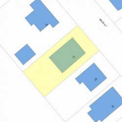 23 Wade St, Newton, MA 02461 plot plan