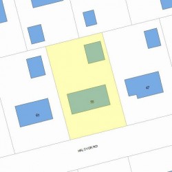 55 Halcyon Rd, Newton, MA 02459 plot plan