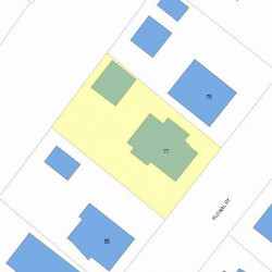 77 Floral St, Newton, MA 02461 plot plan