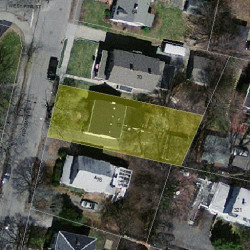 72 Freeman St, Newton, MA 02466 aerial view