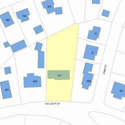 435 Wolcott St, Newton, MA 02466 plot plan