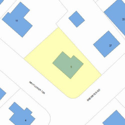 5 Mayflower Ter, Newton, MA 02461 plot plan