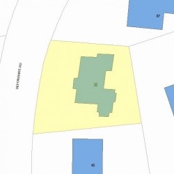 32 Devonshire Rd, Newton, MA 02468 plot plan