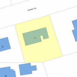 12 Tamarac Rd, Newton, MA 02464 plot plan