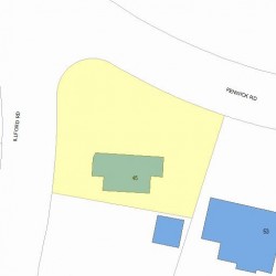 45 Fenwick Rd, Newton, MA 02468 plot plan