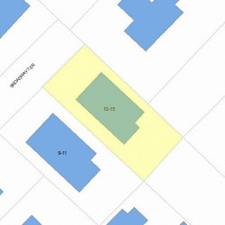 13 Broadway Ter, Newton, MA 02460 plot plan