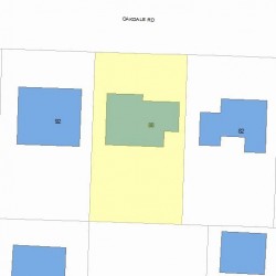 88 Oakdale Rd, Newton, MA 02459 plot plan